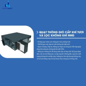 quạt cấp khí tươi lọc không khí ip44 NMD