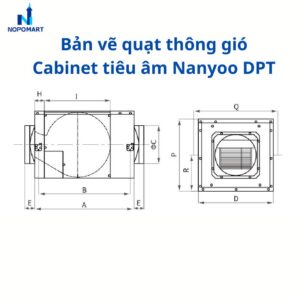 Quạt thông gió Cabinet tiêu âm Nanyoo DPT