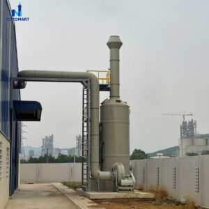 Tháp tách bụi và tháp tách khí dùng cầu nhựa D50