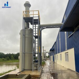 Tháp tách bụi và tháp tách khí dùng cầu nhựa D50