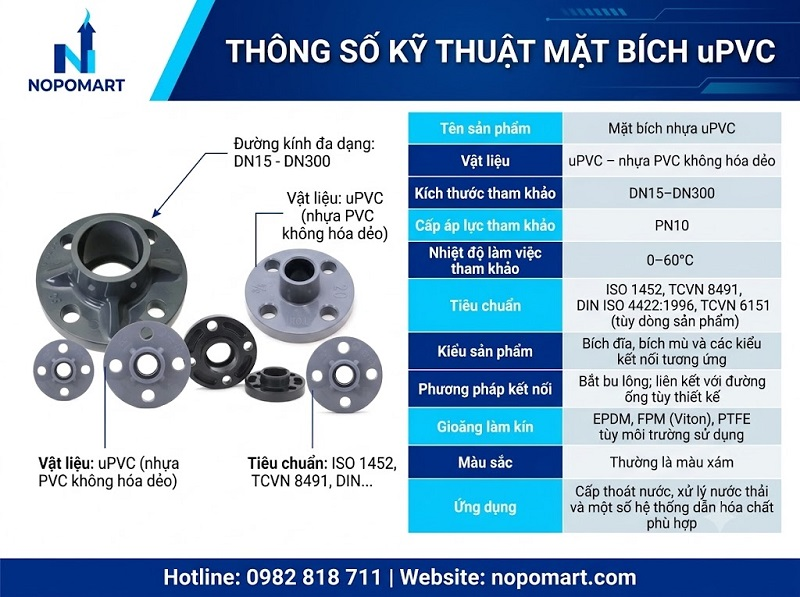 Mặt bích uPVC